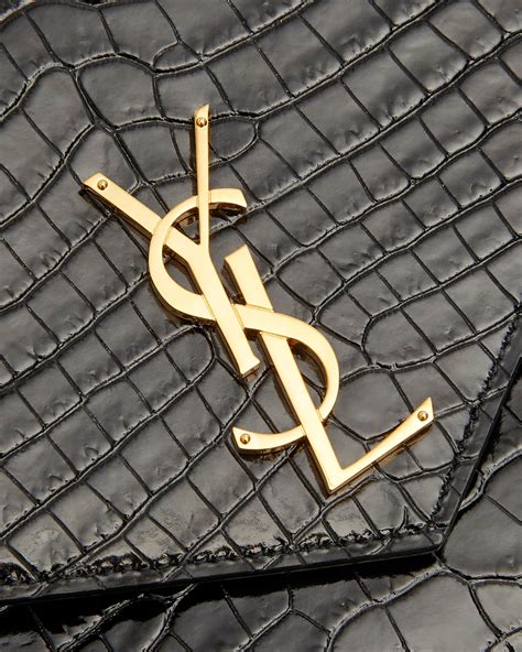 crocodile ysl bag|ysl crocodile envelope bag.